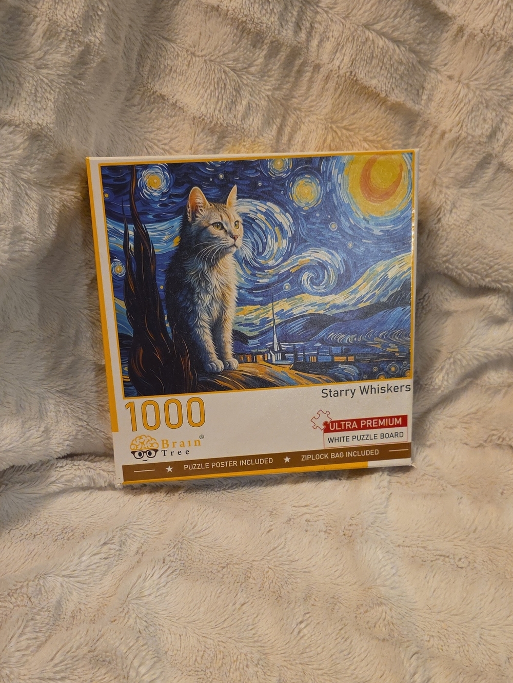 NWT Brain Tree Jigsaw Puzzle - Yellow & White Box